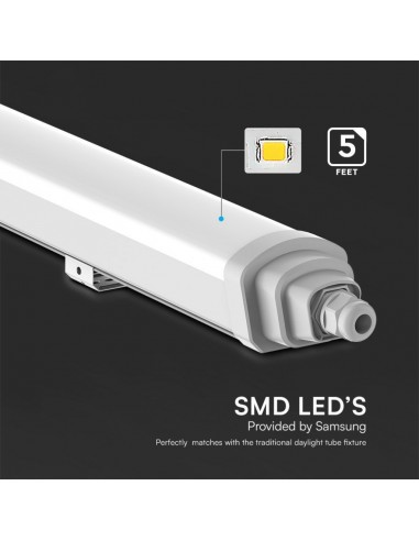 23389-Plafoniera LED Chip Samsung Impermeabile  LM/W Collegabile GT-Series cm  -6
