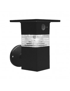 23400-Lampada LED da Giardino con Pannello solare e Sensore PIR  Corpo Nero   IP-1