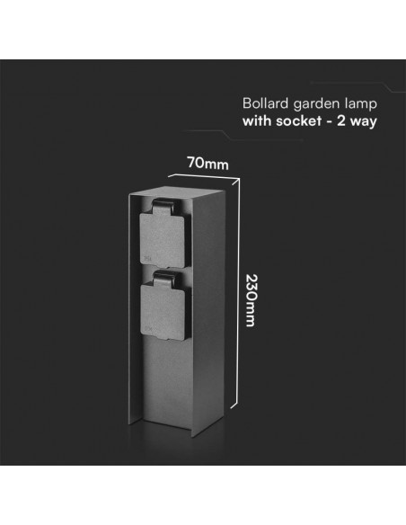 23402-Multipresa da Giardino a Colonna con x Prese Schuko A-3