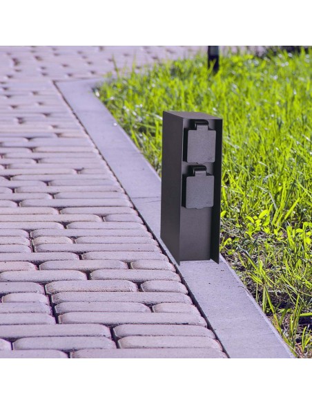 23402-Multipresa da Giardino a Colonna con x Prese Schuko A-5