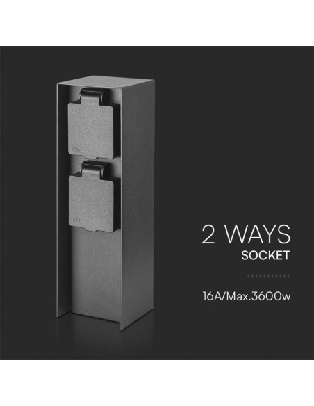 23402-Multipresa da Giardino a Colonna con x Prese Schuko A-6