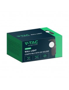 23407-Applique da Parete con Attacco per Faretti Gx max in Metallo e Vetro-1 2