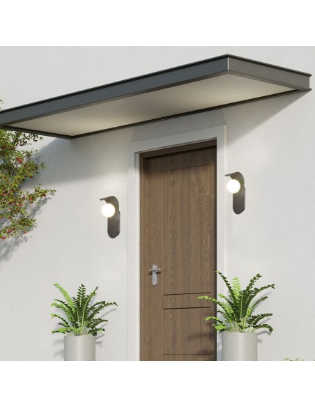 23407-Applique da Parete con Attacco per Faretti Gx max in Metallo e Vetro-4