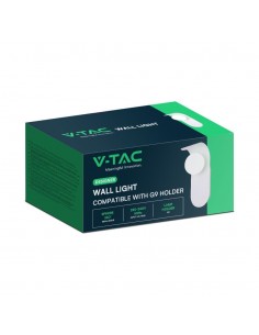 23408-Applique da Parete con Attacco per Faretti Gx max in Metallo e Vetro-1 2