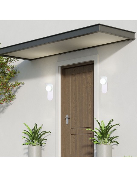 23408-Applique da Parete con Attacco per Faretti Gx max in Metallo e Vetro-4