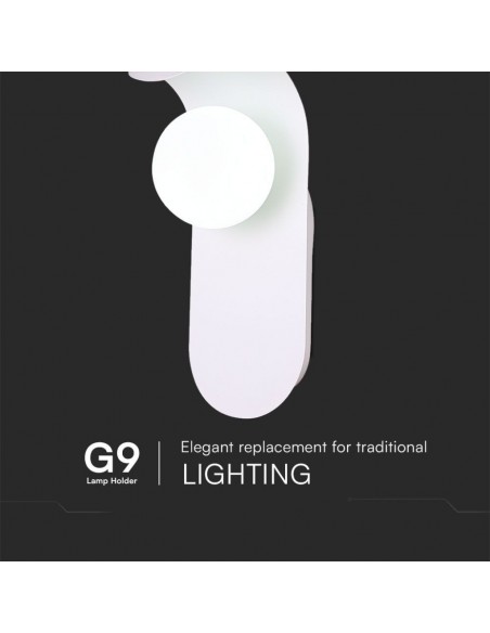 23408-Applique da Parete con Attacco per Faretti Gx max in Metallo e Vetro-7