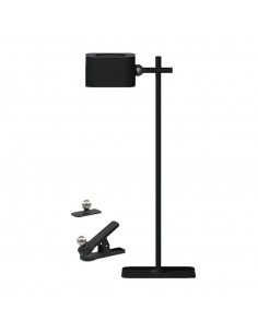 23411-Lampada LED da Tavolo Magnetica  con Batteria Ricaricabile USB C Colore Nero Touch Dimmerabile in-1