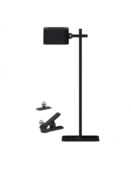 23411-Lampada LED da Tavolo Magnetica  con Batteria Ricaricabile USB C Colore Nero Touch Dimmerabile in-1