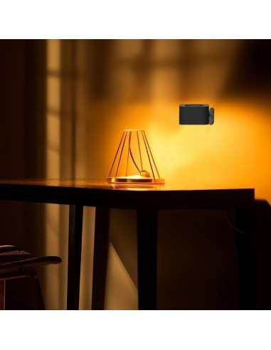 23411-Lampada LED da Tavolo Magnetica  con Batteria Ricaricabile USB C Colore Nero Touch Dimmerabile in-5