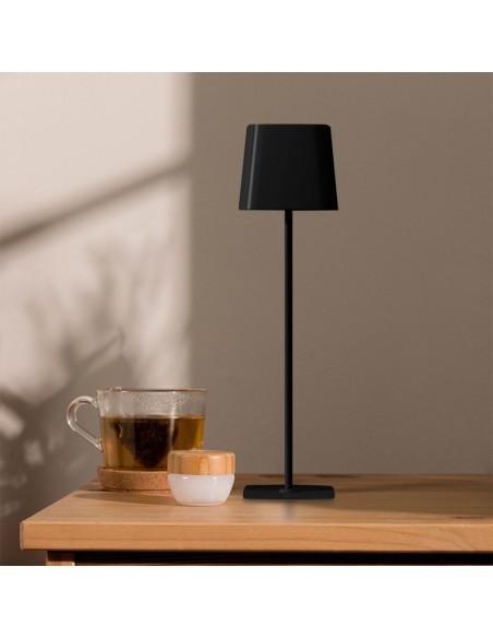 23413-Lampada LED da Tavolo Magnetica  con Batteria Ricaricabile USB C Colore Nero Touch Dimmerabile in -5