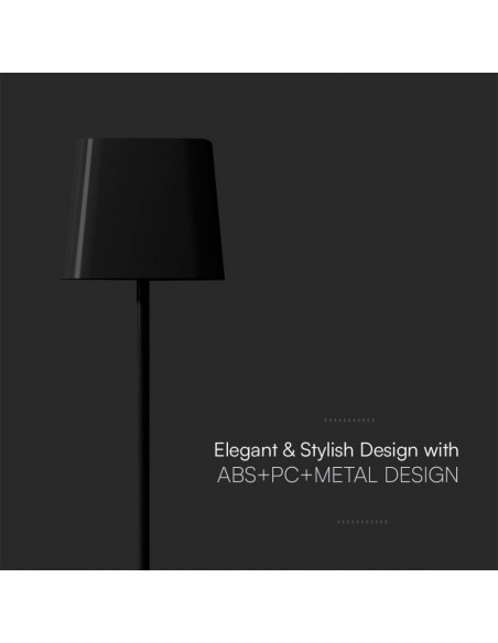 23413-Lampada LED da Tavolo Magnetica  con Batteria Ricaricabile USB C Colore Nero Touch Dimmerabile in -7