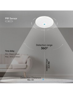 23418-Plafoniera LED Chip Samsung Rotonda  con Sensore PIR Colore Bianco in-1 2