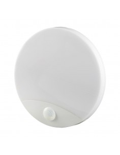23420-Plafoniera LED Chip Samsung Rotonda  con Sensore PIR Colore Bianco in IP-1