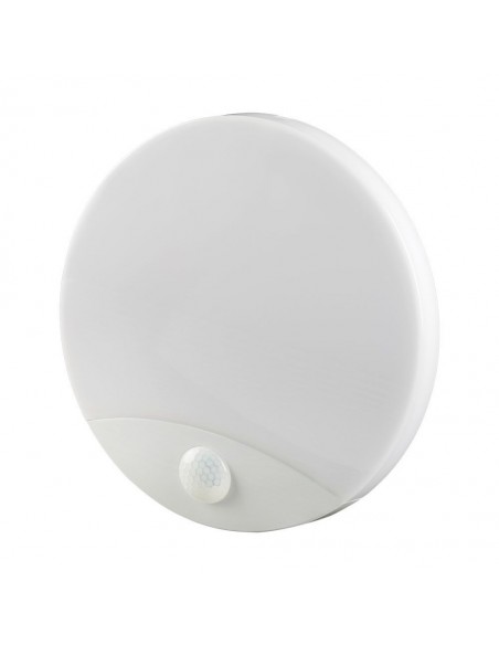23420-Plafoniera LED Chip Samsung Rotonda  con Sensore PIR Colore Bianco in IP-1