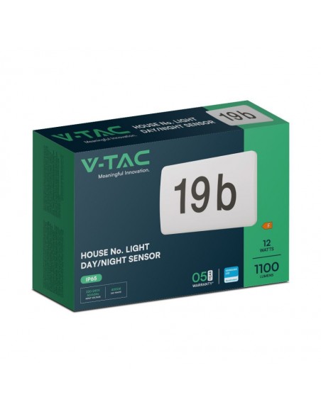 23422-Lampada LED Chip Samsung da Muro Rettangolare  Segna Civico in -1