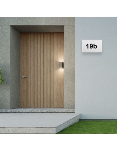 23422-Lampada LED Chip Samsung da Muro Rettangolare  Segna Civico in -2