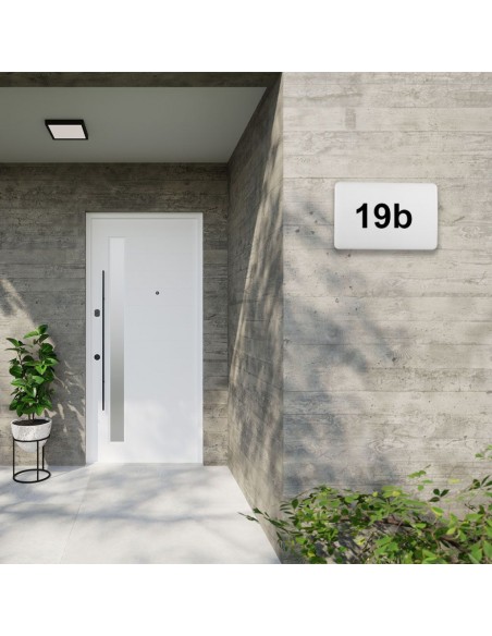 23422-Lampada LED Chip Samsung da Muro Rettangolare  Segna Civico in -6