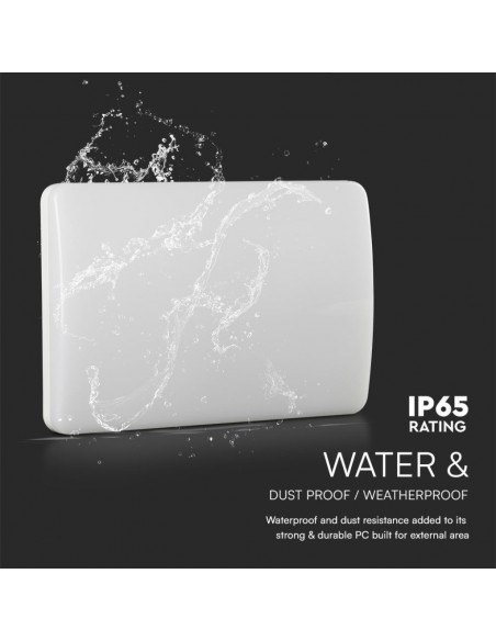 Lampada LED Chip Samsung da Muro Rettangolare 12W Segna Civico 3in1 IP65