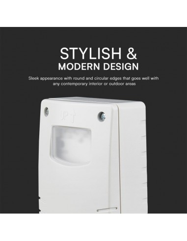 23423-Interruttore Crepuscolare con Programmazione Notturna e Timer Colore Bianco -5