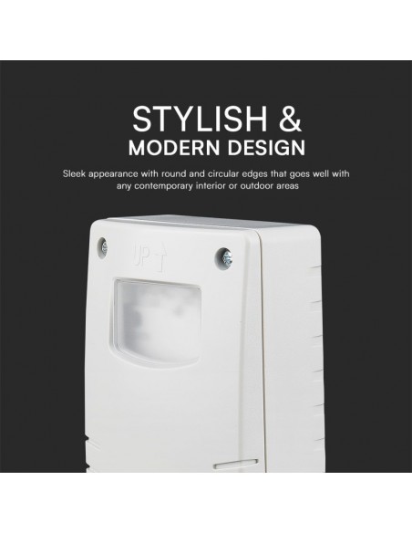 23423-Interruttore Crepuscolare con Programmazione Notturna e Timer Colore Bianco -5