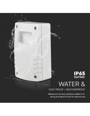 23423-Interruttore Crepuscolare con Programmazione Notturna e Timer Colore Bianco -7