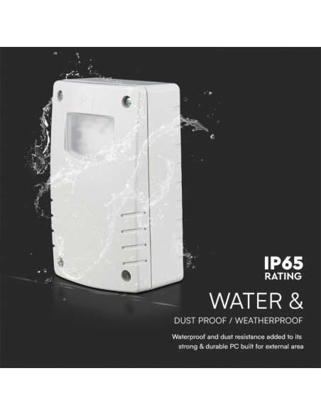 23423-Interruttore Crepuscolare con Programmazione Notturna e Timer Colore Bianco -7