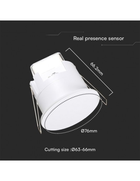 23429-Sensore di Movimento/Presenza con Rilevamento a  Max m-3