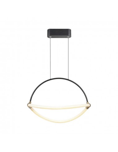 23435-Lampadario LED a Sospensione Moderno  dal Design Elegante e Minimalista  Colore Nero Opaco -1