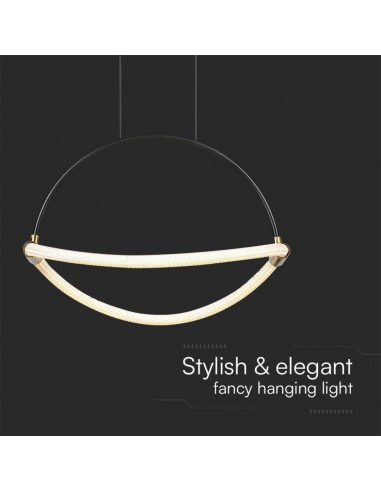 23435-Lampadario LED a Sospensione Moderno  dal Design Elegante e Minimalista  Colore Nero Opaco -7