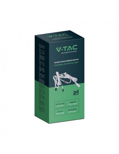 23457-Interruttore con Sensore per Porte doppia Anta fino a  Compatibile con Strip LED-2
