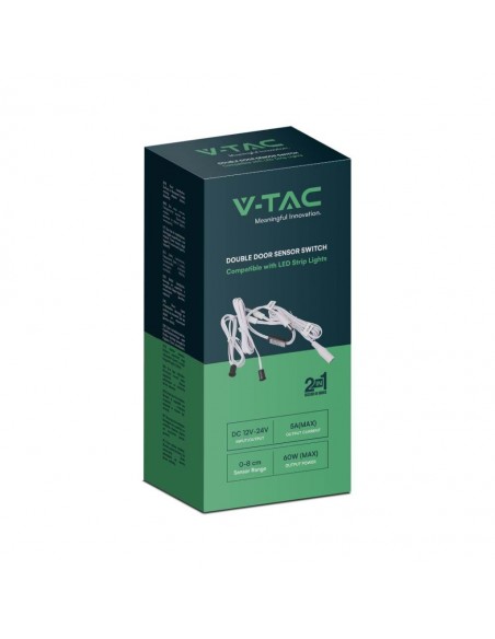 23457-Interruttore con Sensore per Porte doppia Anta fino a  Compatibile con Strip LED-2