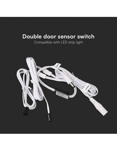 23457-Interruttore con Sensore per Porte doppia Anta fino a  Compatibile con Strip LED-3