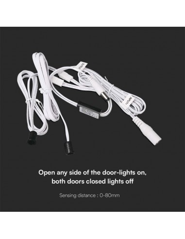 23457-Interruttore con Sensore per Porte doppia Anta fino a  Compatibile con Strip LED-4