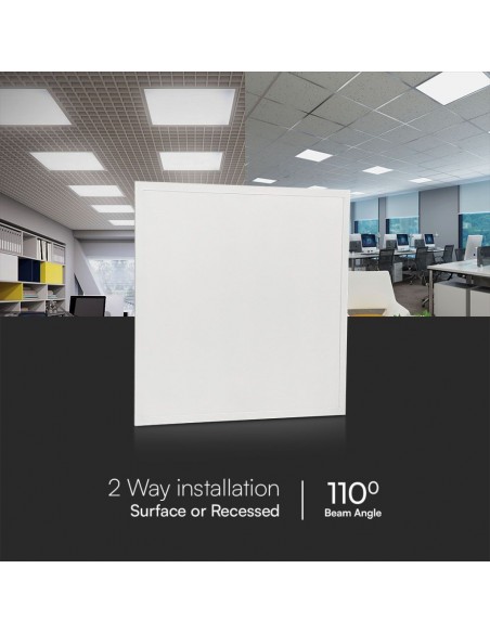 Pannello LED 25W 180LM/W da Incasso, Driver Integrato, 600x600mm Bianco 6500K