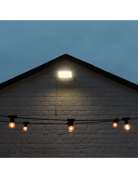 23463-Faro LED  con Telecomando e Driver IC Integrato Colore Nero e Grigio Satinato RGB -4