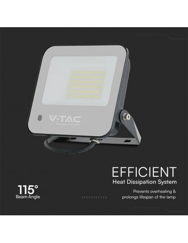 23463-Faro LED  con Telecomando e Driver IC Integrato Colore Nero e Grigio Satinato RGB -6