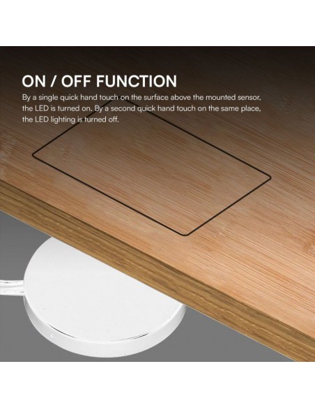 23465-Interruttore Touch Dimmer a Sfioramento per Strip LED Monocolore  Canale -V A Installazione Nascosta Colore Bianco-7