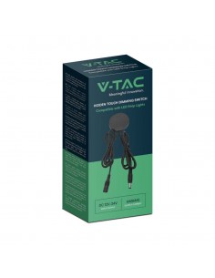 23466-Interruttore Touch Dimmerabile a Sfioramento per Strip LED -V - A Jack  Installazione Nscosta Colore Nero-1 2