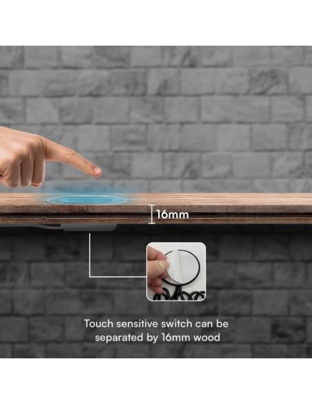 23466-Interruttore Touch Dimmerabile a Sfioramento per Strip LED -V - A Jack  Installazione Nscosta Colore Nero-3