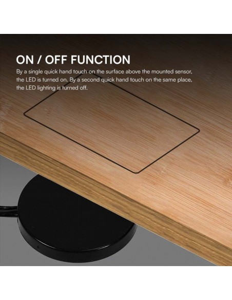 23466-Interruttore Touch Dimmerabile a Sfioramento per Strip LED -V - A Jack  Installazione Nscosta Colore Nero-7