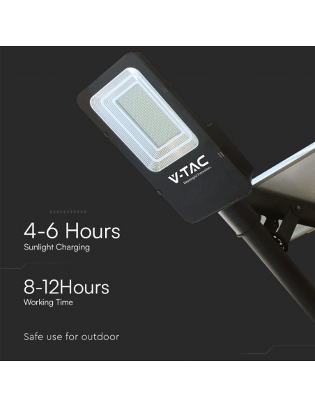 23578-Armatura Stradale con Pannello Solare  Hybrid-Series Colore Nero  -2