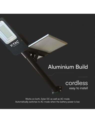 23578-Armatura Stradale con Pannello Solare  Hybrid-Series Colore Nero  -5