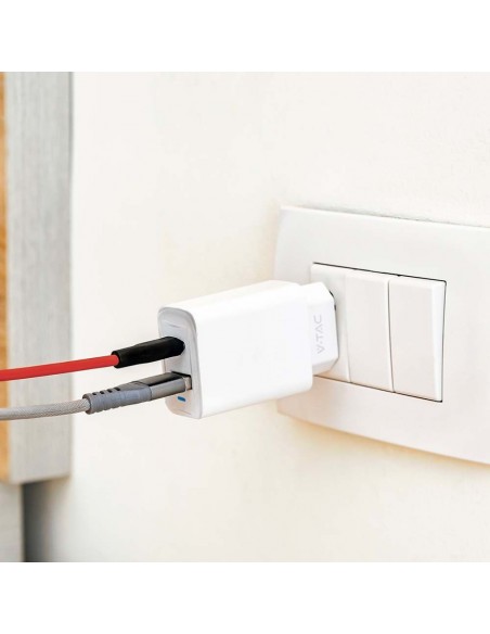 23580-Adattatore di Ricarica Rapida  USB-A USB-C Output V A-4