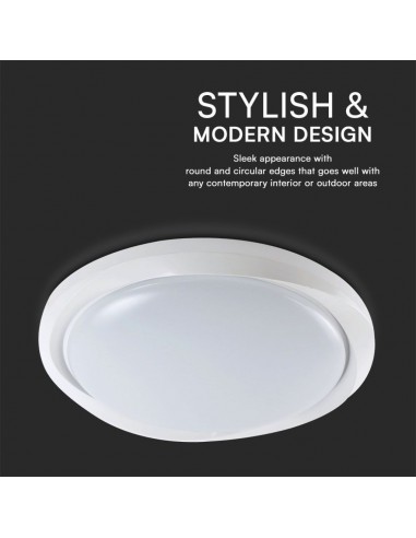 23585-Plafoniera LED  Rotonda con Telecomando controllo Remoto CCT in Colore Bianco Dmm Dimmerabile - Cover Circolare-7