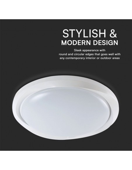 23585-Plafoniera LED  Rotonda con Telecomando controllo Remoto CCT in Colore Bianco Dmm Dimmerabile - Cover Circolare-7