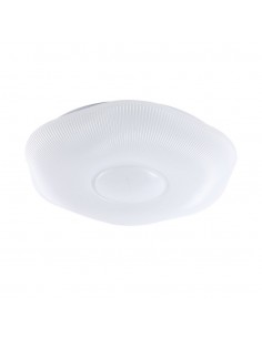 23588-Plafoniera LED  Rotonda con Telecomando controllo Remoto CCT in Colore Bianco Dmm Dimmerabile - Cover Zigrinata-1