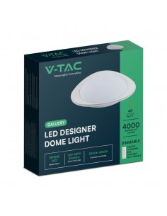 23593-Plafoniera LED  Rotonda con Telecomando controllo Remoto CCT in Colore Bianco Dmm Dimmerabile - Cover Ellittica-1 2