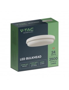 23597-Plafoniera LED da Soffitto Rotonda  Colore Bianco mm  IP-1 2