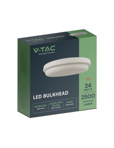 23598-Plafoniera LED da Soffitto Rotonda  Colore Bianco mm  IP-1 2