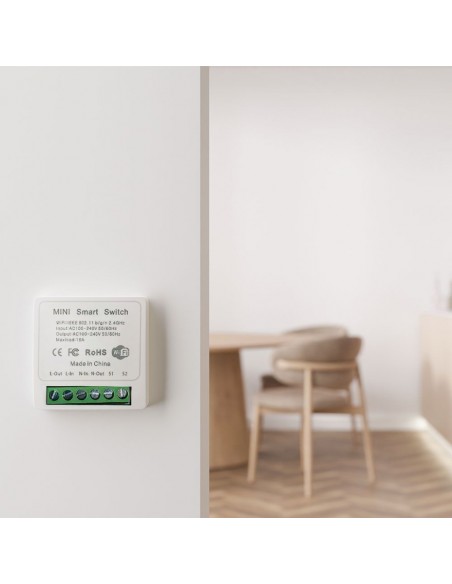 23604-Interruttore Smart Wi-Fi Mini con  Canale per Controllo Luci LED fino a -4